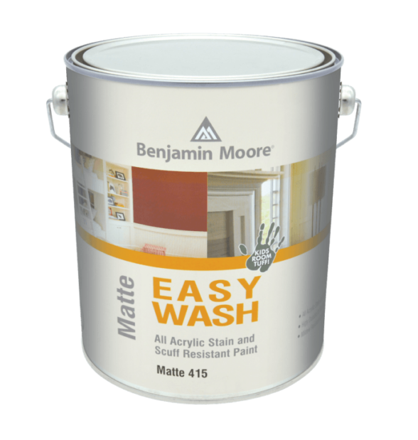 Краска Benjamin Moore BM 415 EASY WASH Stain/Scuff Resistant Paint Matte Finish